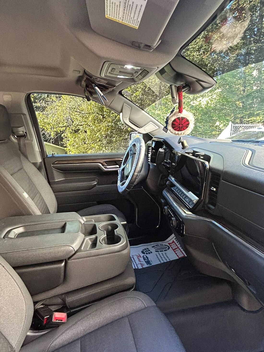 Freshly detailed truck interior