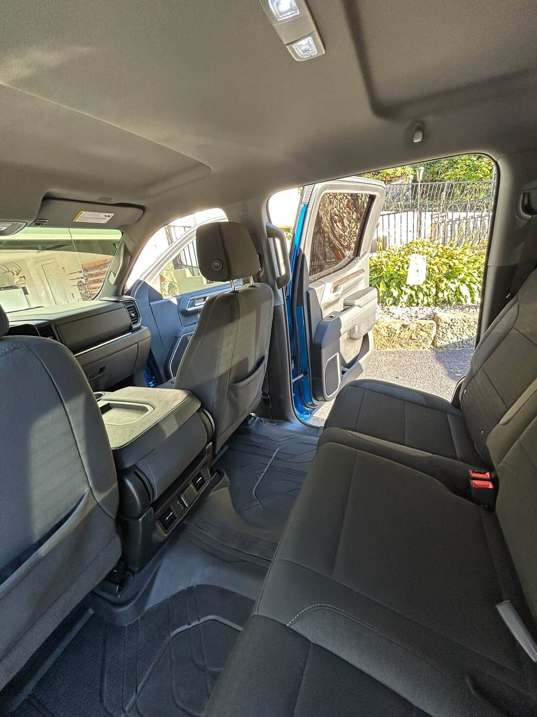 Rear seats after detailing